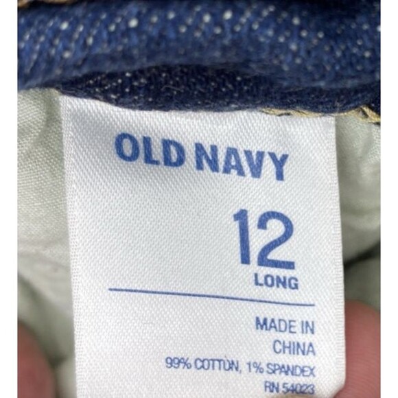 Old Navy The Sweetheart Jeans Women's 12L Dark Wash Straight Leg Denim - Picture 5 of 11